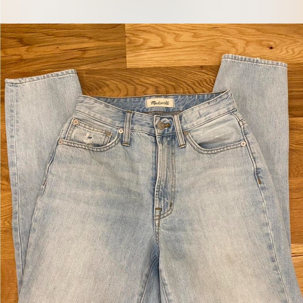 Madewell Light Blue High-Rise Straight Jeans